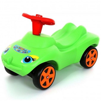 44617 Каталка &quot;Мой любимый автомобиль&quot; зеленая со звуковым сигналом Wader