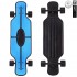 408-B Скейтборд Y-Scoo Longboard Shark TIR 31&quot; пластик 79х22 с сумкой Blue/black