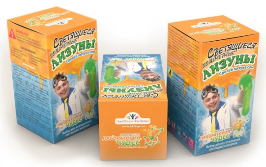 Набор для опытов «Инновации для детей» 820 «Светящиеся лизуны» Набор для опытов «Инновации для детей» 820 «Светящиеся лизуны»