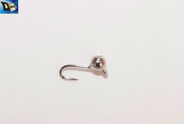 Мормышка вольфрамовая Diskus Шар с ушком d-4,0мм, вес-0,62гр, серебро (10 шт./уп.)